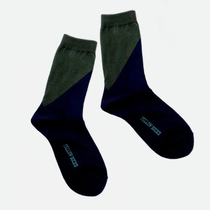 LINE BLOCK NAVY-KHAKI