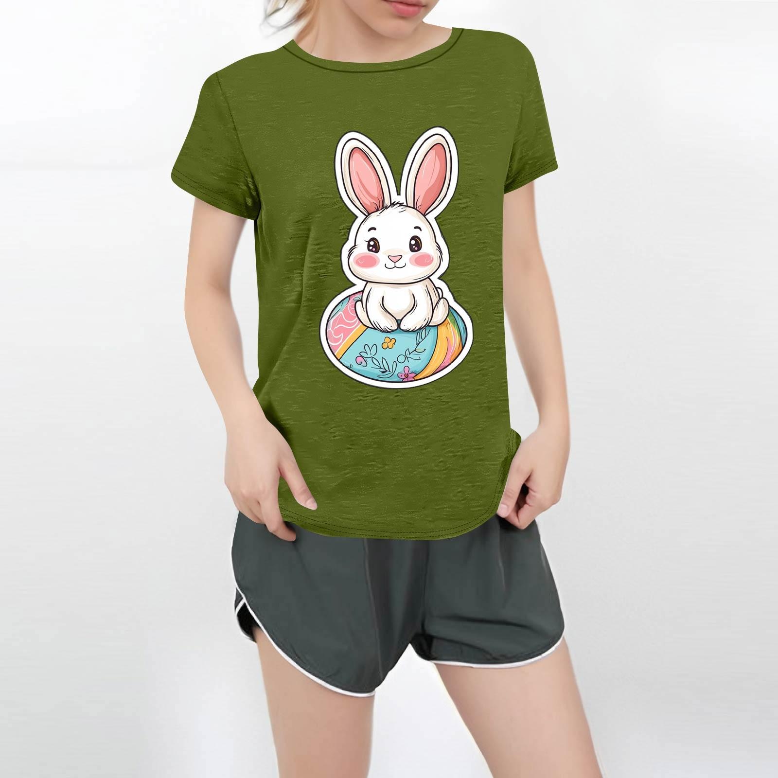 

Женская повседневная футболка с круглым вырезом и короткими рукавами с принтом L армия зеленый