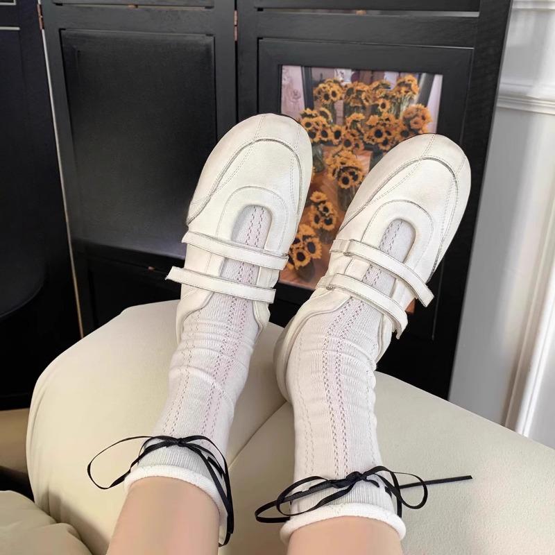 Klettverschluss Freizeitsportschuhe für Damen Vielseitige Ballerinas Einzelne Schuhe