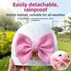 Fabric Motorcycle Helmet Bow Lightweight Electric Bike Tail Decor  Electric Bike Tail