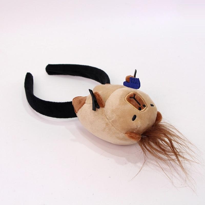 Cartoon Headbands Plush Animal Hairhoop For Kids Teens And Adult Fun Fashion Face Washing Hairband Party Accessories