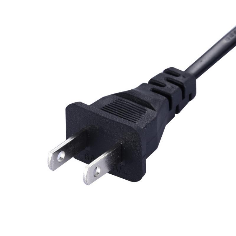 1.5m US Standard Tin-Plated Two-Pin Power Cord with Soldered Connection