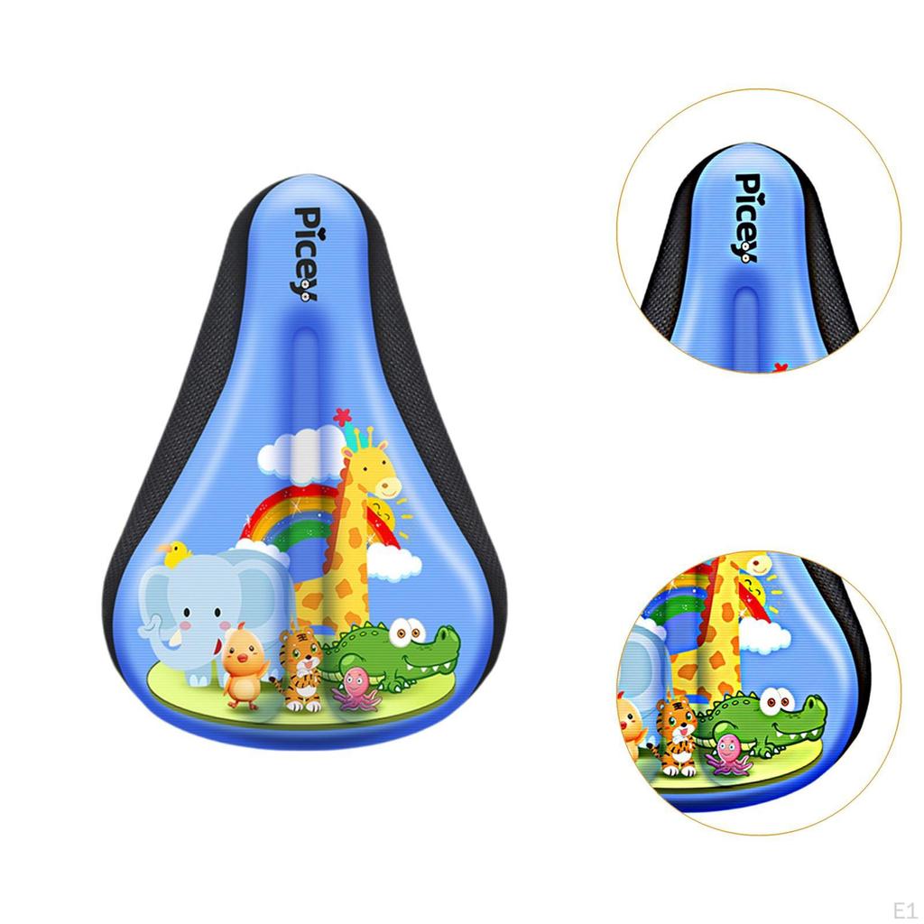 Kids Bike Seat Cushion Cover,Kids Cover,Small Saddle Pad,Comfortable Memory Foam Anti Slip