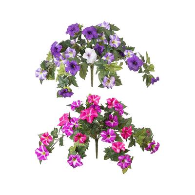 Artificial Flowers Faux Petunias UV Resistant Flowers