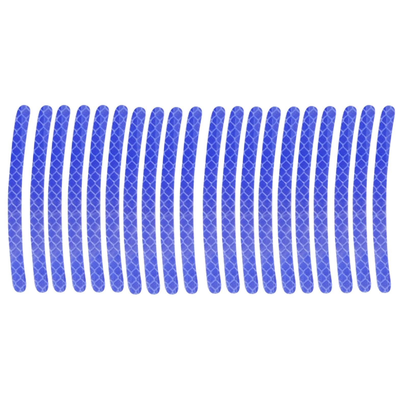 

Reflective Rim Strip Stickers, Car Wheel Reflective Stickers, 20 Pcs Reflective Rim Strips Tire Please refer to the description синий