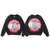 SAINT Retro Distressed Fleece Pullover Sweatshirt