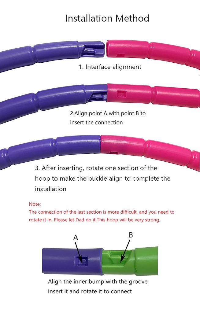 Hula Hoop with Removable and Adjustable Suitable for Kids and Ideal for and Pet 70cm Children's Weight, Adults, Fitness, Gymnastics, Dance, Training,