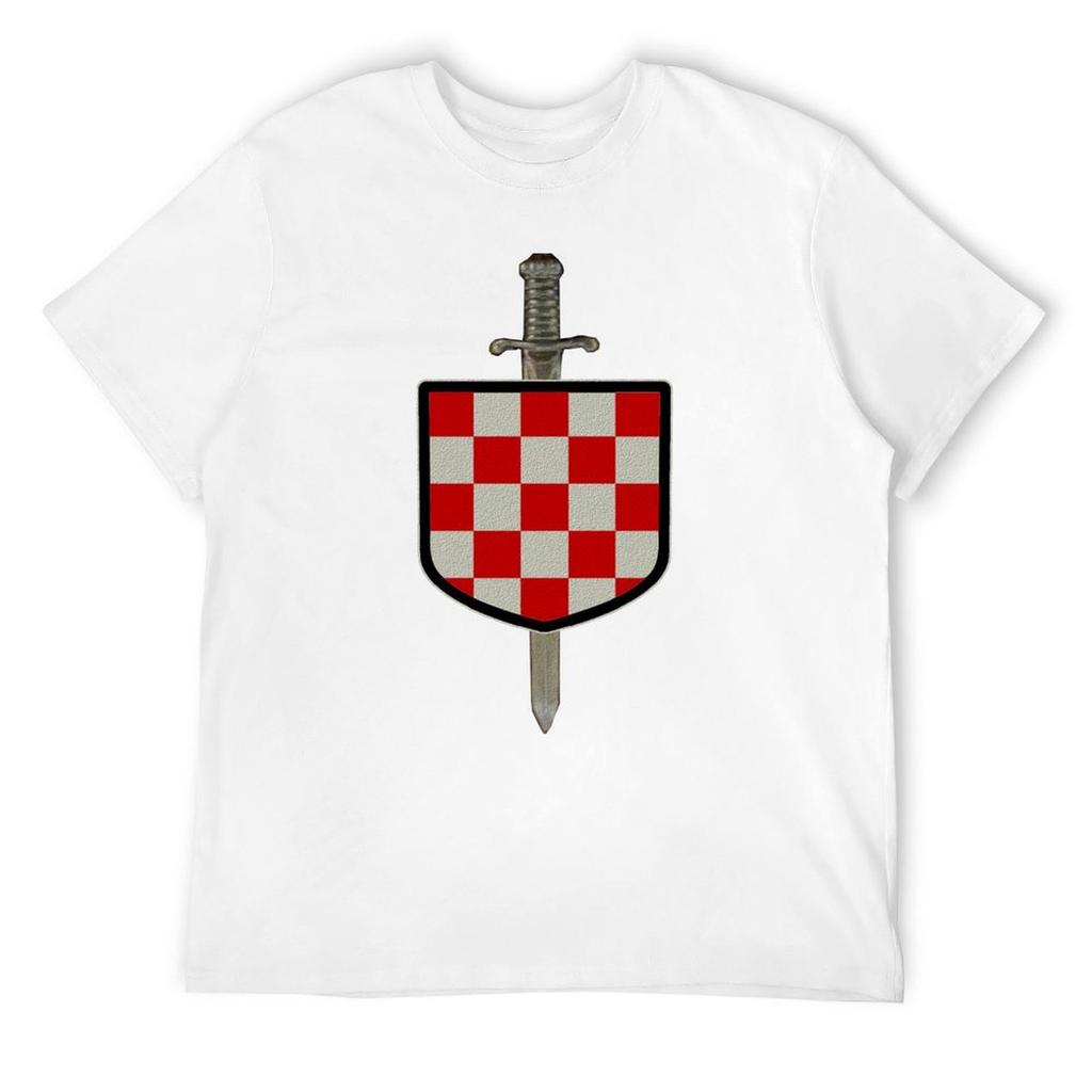 Kroatisk Riddare Kroatisk Riddare Kroatien Vapen T-shirt T-shirts man anime t-shirt topping män träningsskjorta