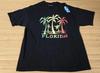 Vintage Florida Shirt Mens XL Black Palm Trees Rainbow Graphic Made USA 90s