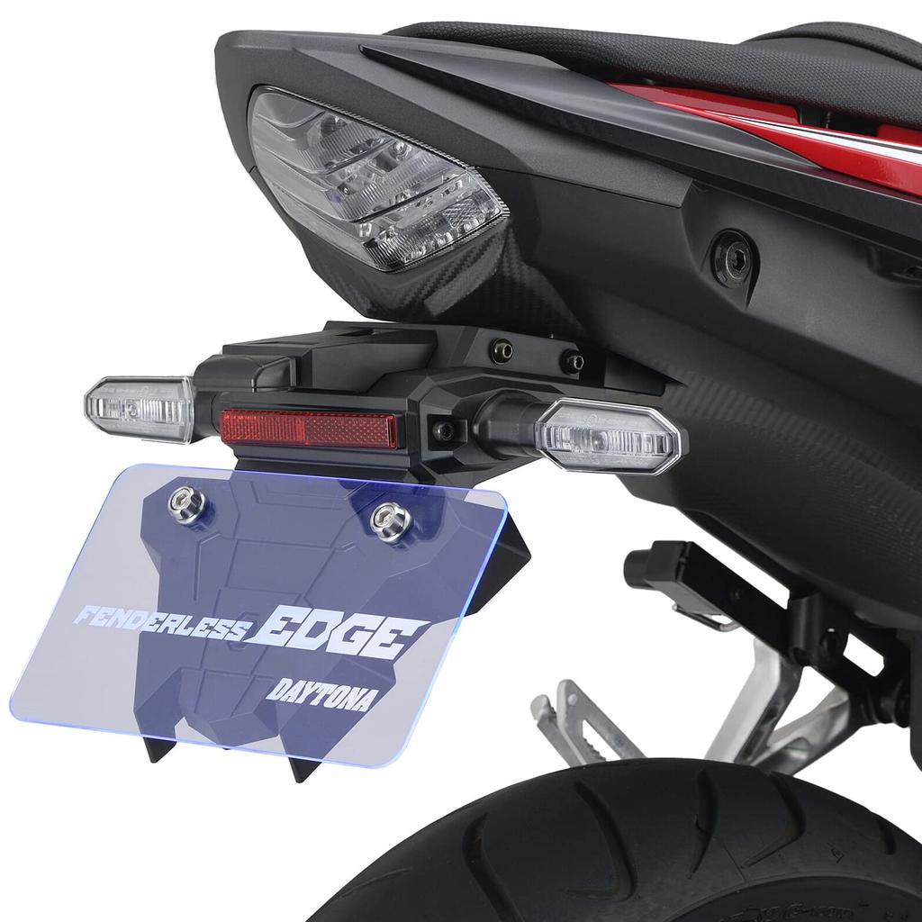 Daytona CBR400R Exclusive Fenderless EDGE LED License Lamp Reflector Included 25802 Black (19-22) &