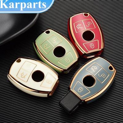 2/3 knappar Mode TPU Bil Smart Nyckelfodral Skal För Mercedes Benz ACES Klass GLS GLA GLK GLC CLS CLA W204 W221 W212 W205 W176 W463