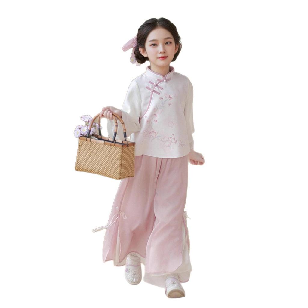Girls' Super Fairy Hanfu - Spring/Autumn Long Sleeve Chinese Style Outfit