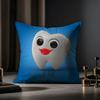 Cuscino per Divano Novità Clinica Dentale Dente Anime Federa Anti-acaro Cerniera Invisibile Morbido Peluche Corto