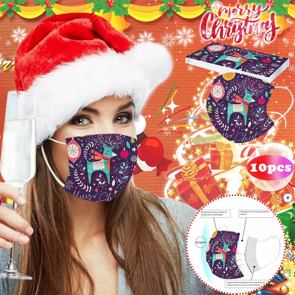 Hochwertige Einwegmaske für Erwachsene, industriell, 3-lagig, Ohrbügel, 10 Stück