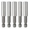 5PCS 1/4 Inch Hex Shank Magnetic Drill Bit Holder Drill Bit Extension Socket  Drilling Application