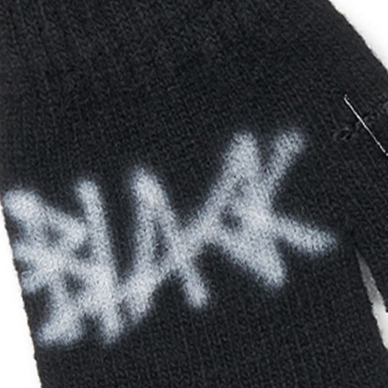 BLACKBLOND BBD Graffiti Logo Ripped Hand Warmer Gloves (Black)