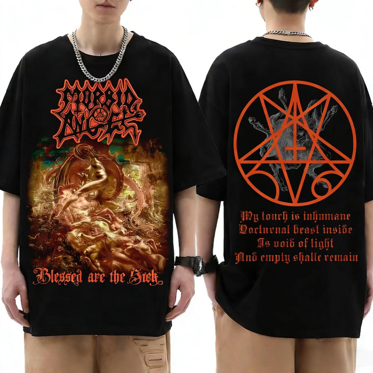 

Футболка Morbid Angel Blessed Are The Sick 1991 Флоридський Дез-метал Літня Бавовняна Чоловіча Жіноча Топ Футболка Вуличний Одяг Повсякденний Тренд Y2k XXXXXL чорний