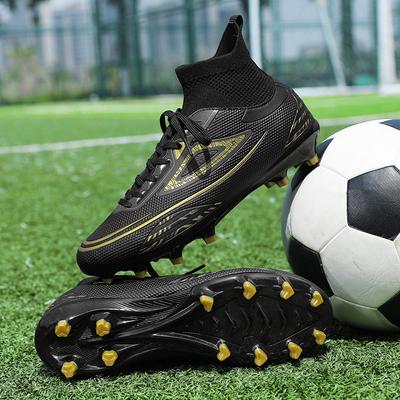 New Men's Broken Nail Football Shoes Outdoor Game Sports Shoes Non-slip and Wear-resistant Professional High-top Sneakers