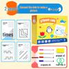 Penmanship & Logic Puzzle Calligraphy Practice Workbook for Early Education