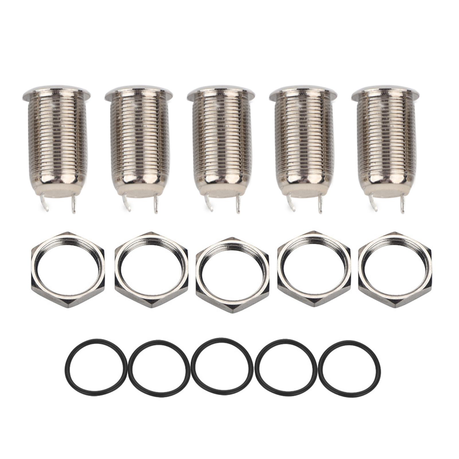 

5pcs set 2A 36V 12mm 2 Pins Waterproof Self locking Push Button Switch