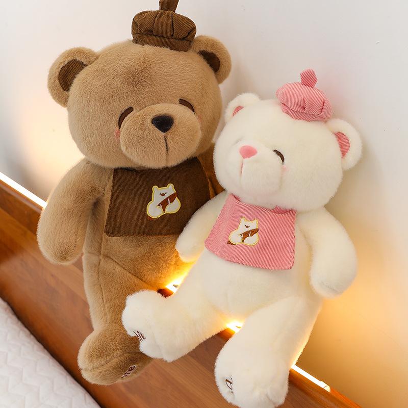 Cute Teddy Bear Doll Children's Soothing Rag Doll Cake Shop Baking Bear Plush Toy Large Couple Bear