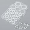 1Sheet S/L Faucet O-Ring Sealing Gasket Replacement High Temperature Resistant Pipe Connection Gasket Leak-proof Silicone