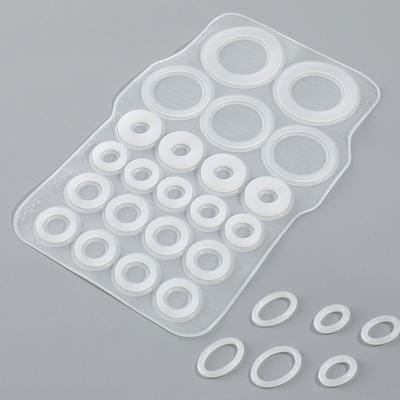 1Sheet S/L Faucet O-Ring Sealing Gasket Replacement High Temperature Resistant Pipe Connection Gasket Leak-proof Silicone