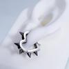 Punk Titan-Stahl Dorn Ohrstecker für Damen Herren Ohrklemme Lustiger Street Hip Hop Ohrring Gotischer Schmuck Geschenk