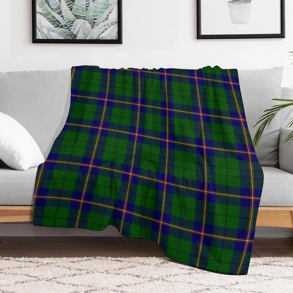 Clan Carmichael Tartan Throw Blanket Warm Comfortable Blanket Gift for Parents Friends