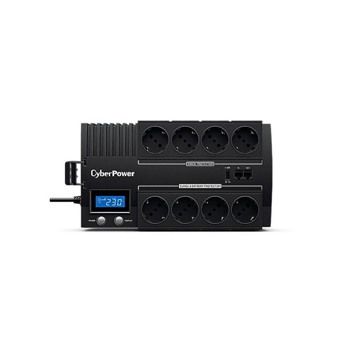 CyberPower BRICs LCD Series BR1000ELCD AC UPS 220-230-240 V 600 Watt 1000 VA USB Output Connectors : 8