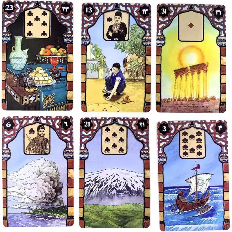 Rana George Lenormand Oracle Deck Original Tarot Karten Spiele Wahrsagerei Party Desktop Spielzeug Unterhaltung Freizeit 18 +