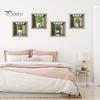 4Pcs/Set Potted Plants Wall Sticker 3D Effect Self-adhesive Waterproof PVC Removable Living Room Bedroom Modern Wall Art Green Plant Decoration Decal