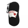 Custom Poker Glasses Case Fashion Gambling Card Game Shell Eyeglasses Case Sunglasses Box