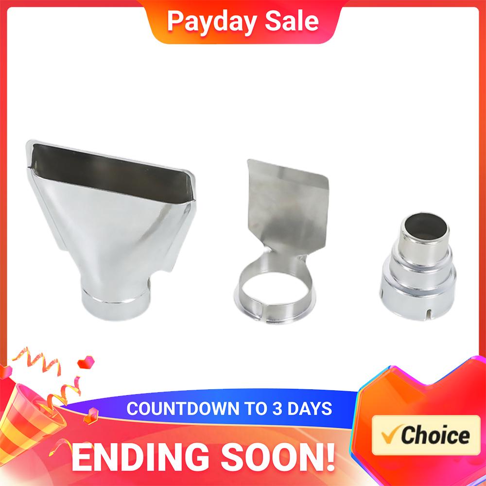 5pcs Hot Air Gun Heat Resisting Nozzles 35mm Diameter Reflector Nozzle Stainless Steel for Rework Soldering Station Hot Blower
