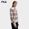FILA Women's Knitted Lapel Cardigan Sweater