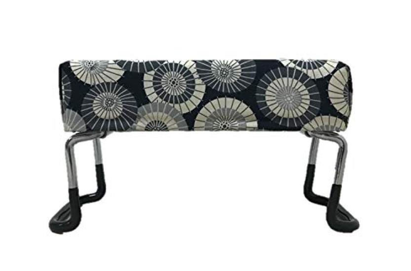 Compact Seiza Chair Small Foldable Umbrella Gray (Pattern) (Japanese Style)