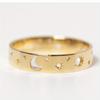 1Pc Simple Star and Moon Hollow Ring, Suitable for Both Men and Women