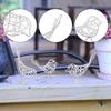 Bird Sculpture Figurine for Interior Decoration Crafts Iron Decorative Objects Gift Idea Cabinet Bookshelf