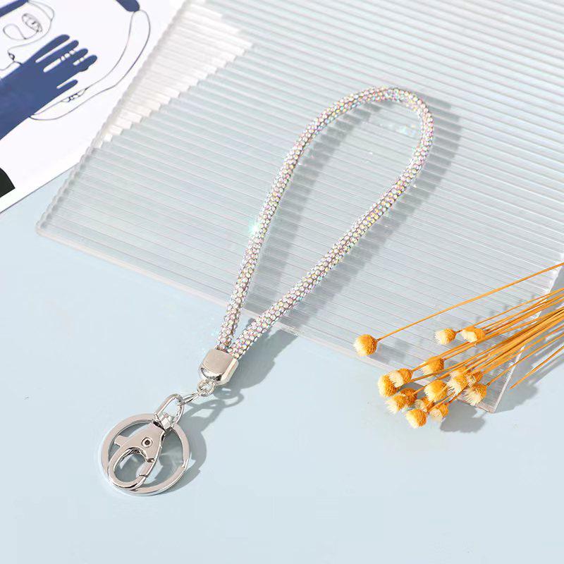 

Luxury Rhinestone Mobile Phone Wrist Lanyard Pendant