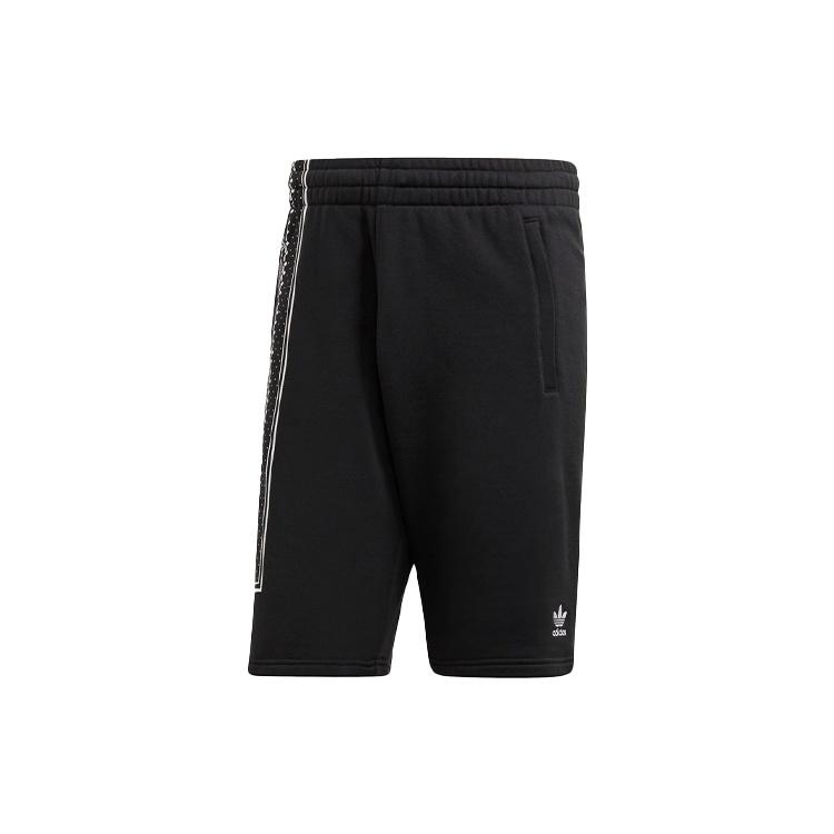 adidas originals Bandana Short Printing Casual Straight Sports Shorts Black Men s EB4083 S