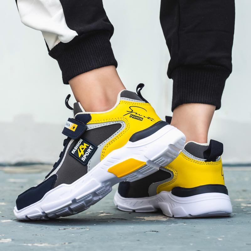 Spring/fall Boys Running Shoes Kids's Lightweight Casual Shoes Big Boys PU Leather Sneakers