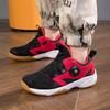 Children's Badminton Shoes Professional Rotating Buckle Free Lace-up Classmates Non-slip Breathable Summer Mesh Table Tennis Shoes