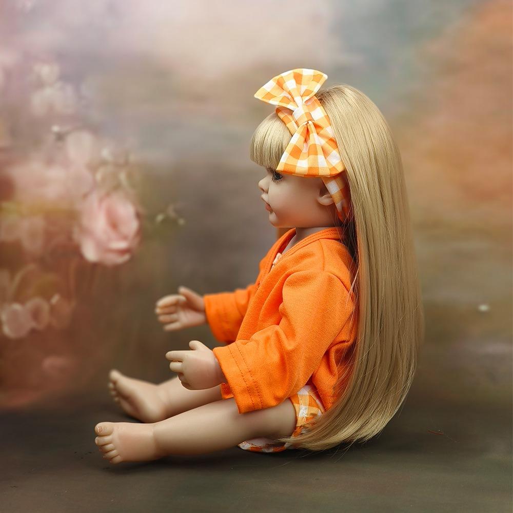 Adorable Betty Reborn Toddler Doll for Age 3+ Years Old Girl 22'' 55CM Silicone Full Body Long Pasted Hair Princess Realistic Newborn Baby Doll Toys