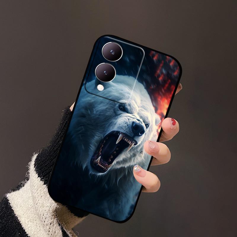 Für Vivo Y17s Handyhülle Y33t Y12 4G Weiches Silikon TPU Hüllen Für Vivo Y36 Y36m Y36i Y28 G2 5G Cartoon Rückseitenabdeckung Schutzhülle