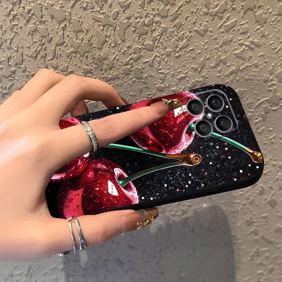 Cherry Pattern Funda Phone Cover Case for Honor Magic5Lite X7 X8 X5b 8X 90 200 400 Lite 70 X9a X6