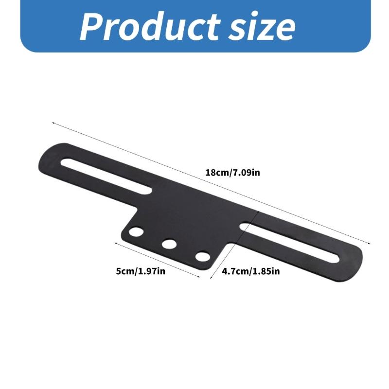Easy Installation Secure Adjustable Motorbike Tail Light License Plate Frame Mount Support with Rear Illumination Mount