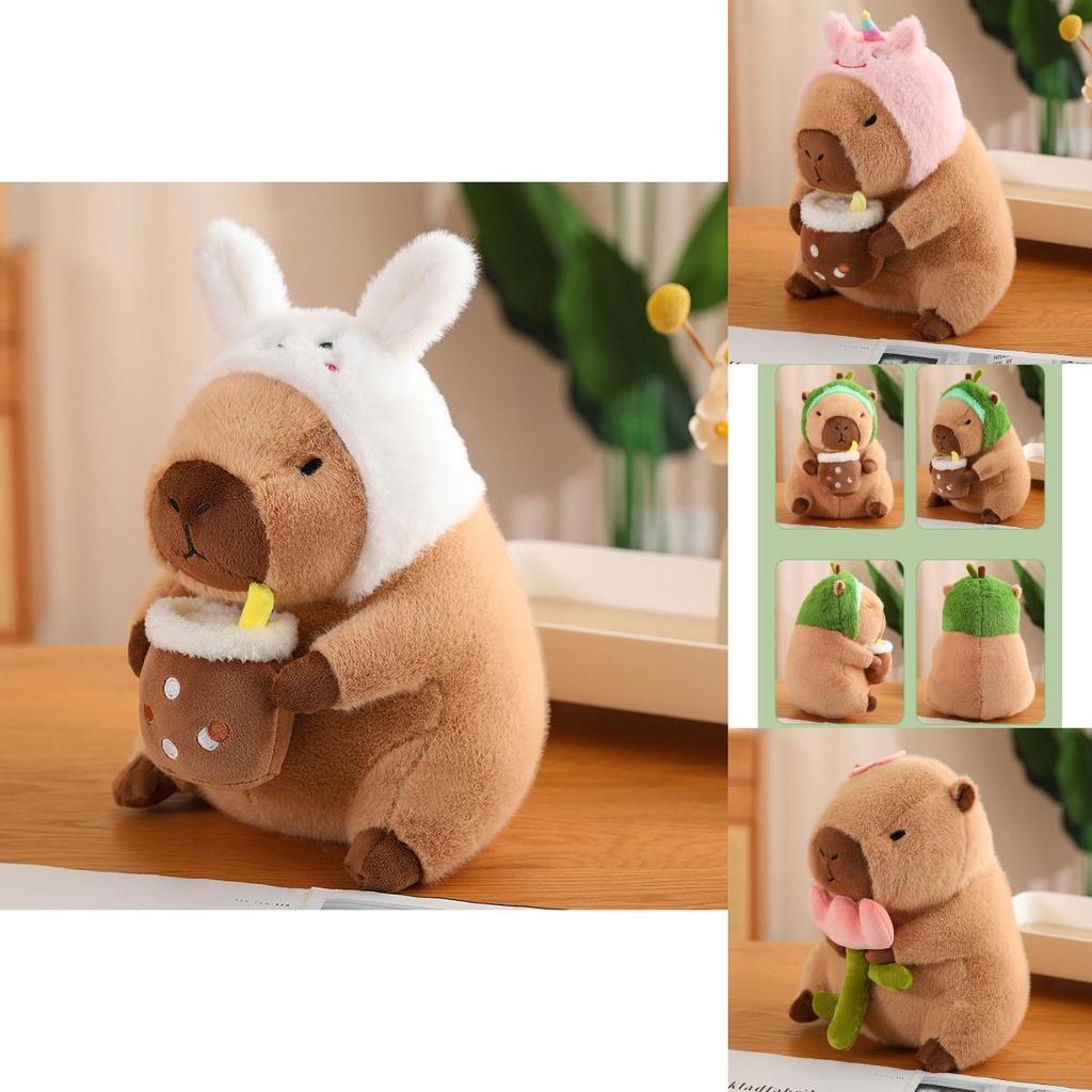 Cute Plush Capybara Toy Soft And Cuddly Stuffed Animal For Kids Perfect Birthday Gift 30cm Height