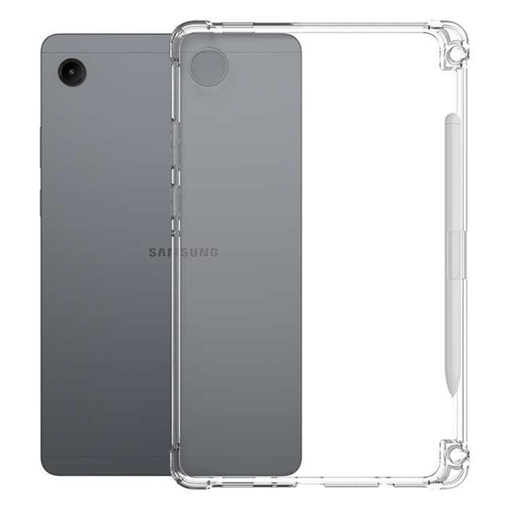 For Samsung Galaxy Tab A11 Case Reinforced Four Corner Anti-Drop Clear TPU Tablet Cover with Pen Slot