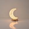 USB Rechargeable Moon Shape Night Light Touch Control Rechargeable Touch Lamp  Nightstand Use
