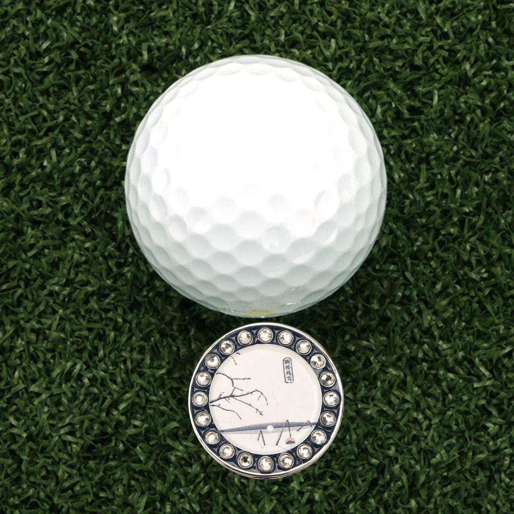 Golf Ball Marker Hat Clip for Men Women Zinc Alloy Markers Removable Caps Visor